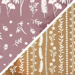 Påske|Kreativ Leg<Creativ Company Dekorationsfolie m. blomster - Guld + lilla