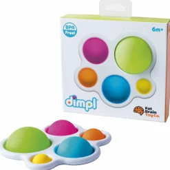 Fidget Toys|Tumlinge Legetøj<Fat Brain Toys Dimpl - Boblepanel regnbue