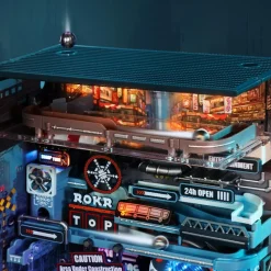 Voksenværk|Kuglebane< DIY kuglebane - Cyberpunk