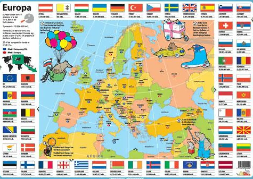 Skolesjov< Dækkeserviet - Europa