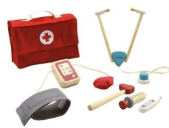 Trælegetøj|Rolleleg<PlanToys Doktorsæt, 7 dele