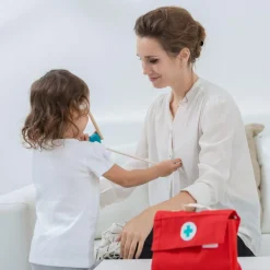 Trælegetøj|Rolleleg<PlanToys Doktorsæt, 7 dele