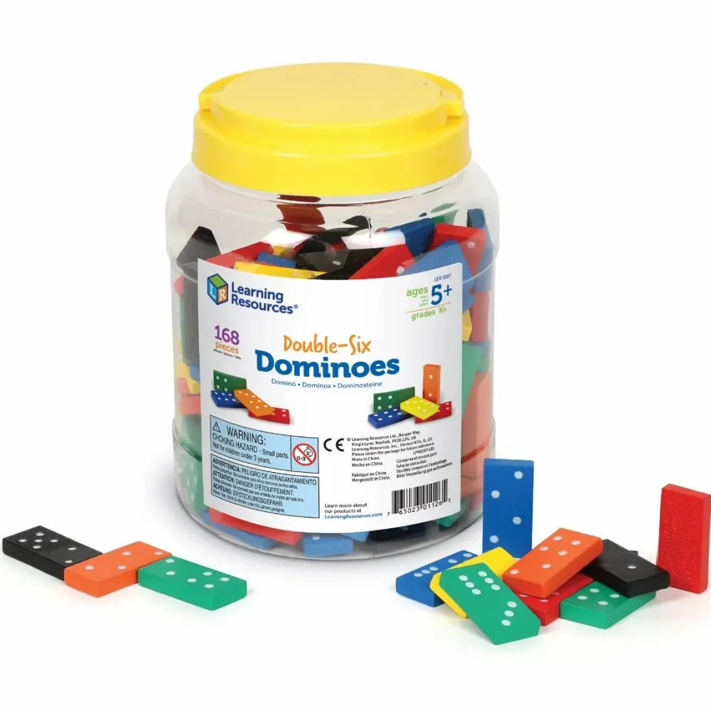 Logik & Talforståelse|Matematik & Leg<Learning Resources Domino - Double-Six, 168 brikker