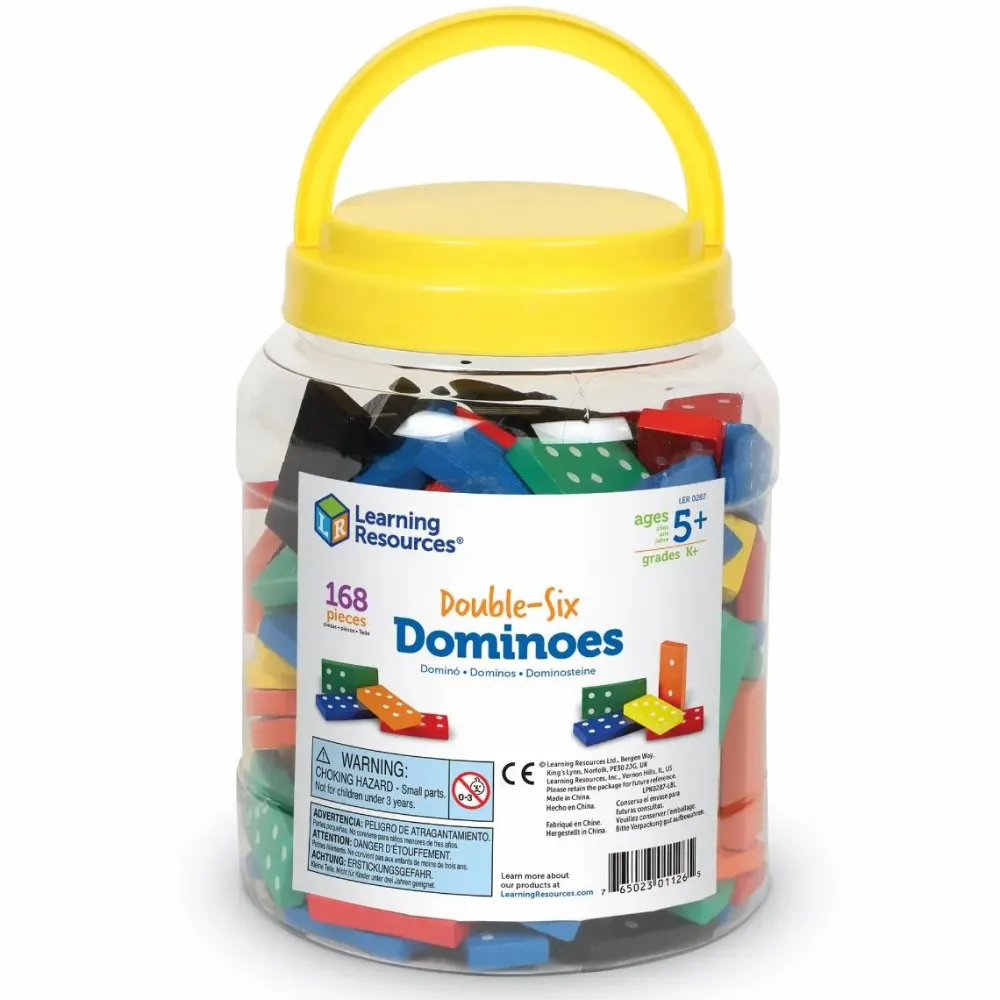 Logik & Talforståelse|Matematik & Leg<Learning Resources Domino - Double-Six, 168 brikker