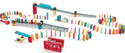 Finmotorik|Stem Læringslegetøj<Hape Domino - Robotfabrikken, 122 dele