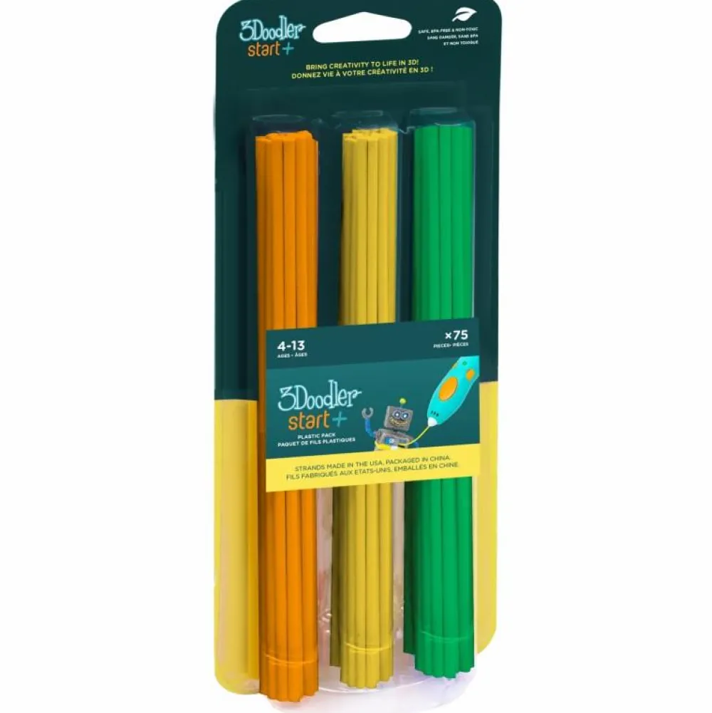 Kreativ Leg<3Doodler Start+ | Refill farvemix 2, 75 stk
