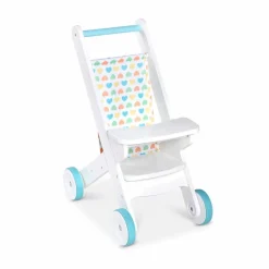 Dukkevogn|Dukker<Melissa & Doug Dukkeklapvogn af træ