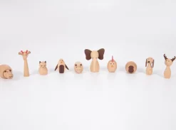 Trælegetøj|Sanselegetøj<tickit® Dyrevenner - Træfigurer, 10 stk