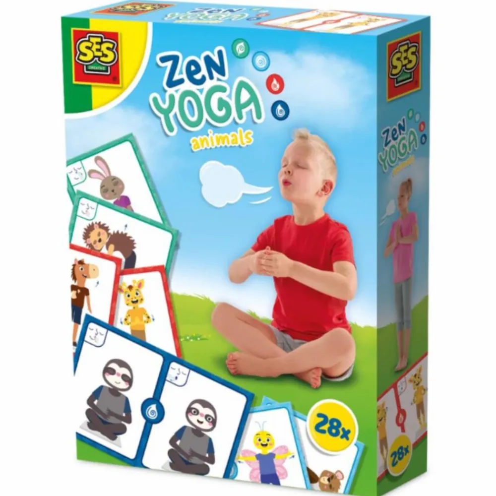Mindfulness For Børn|Børneyoga<SES Creative Dyreyoga med 28 kort