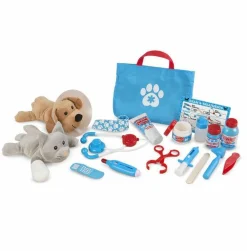 Rolleleg|Udklædningstøj<Melissa & Doug Dyrlæge sæt, 24 dele