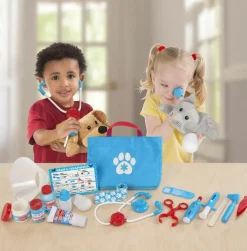 Rolleleg|Udklædningstøj<Melissa & Doug Dyrlæge sæt, 24 dele