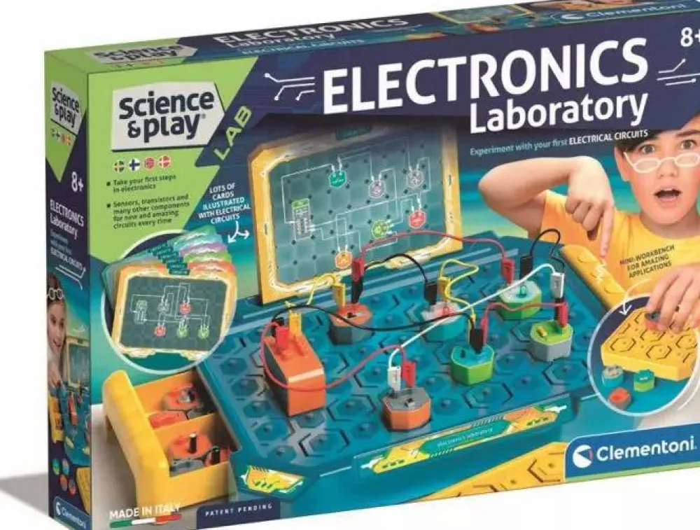 Stem Læringslegetøj|Eksperimenter<Clementoni Elektronik Laboratoriet
