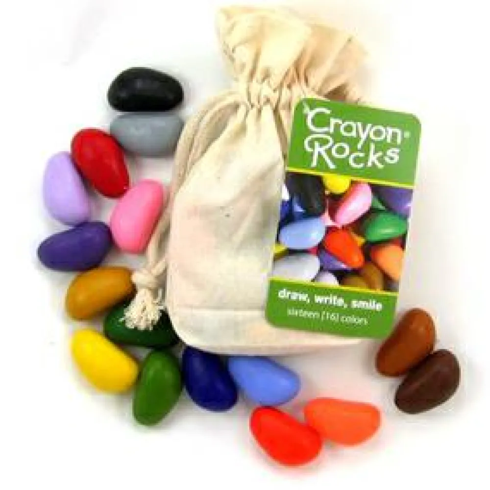 Vis Alle Varer (Særlige Behov)|Finmotorik< Farvekridt - Crayon Rocks 16 stk i stofpose