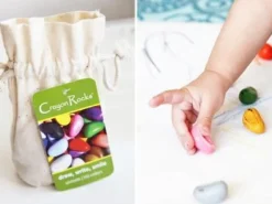 Vis Alle Varer (Særlige Behov)|Finmotorik< Farvekridt - Crayon Rocks 8 stk i stofpose