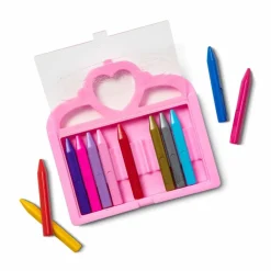 Tegne- & Malegrej<Melissa & Doug Farvekridt i hjerteæske, 12 stk