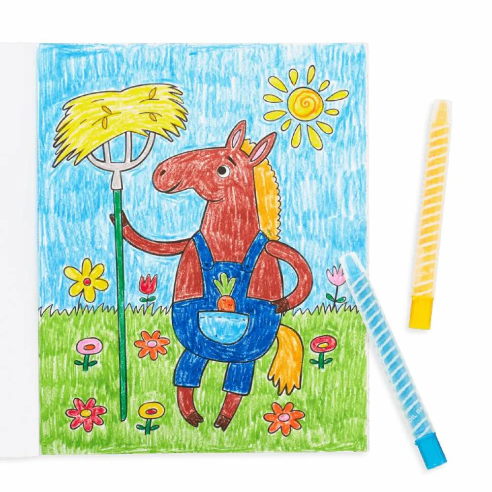 Legetøj Til Ferien|Tegne- & Malegrej<OOLY Farvelægningsbog - Little Farm Friends