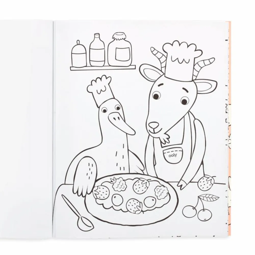 Legetøj Til Ferien|Tegne- & Malegrej<OOLY Farvelægningsbog - Little Farm Friends