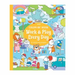 Legetøj Til Ferien|Tegne- & Malegrej<OOLY Farvelægningsbog - Work & Play Every Day