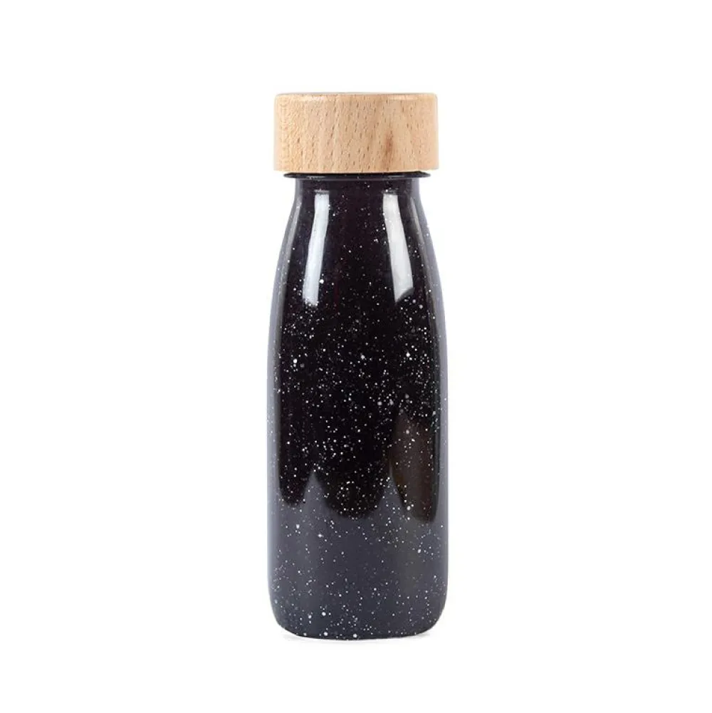 Mindfulness For Børn|Bliv Forundret< Fascinationsflaske - Sort glitter
