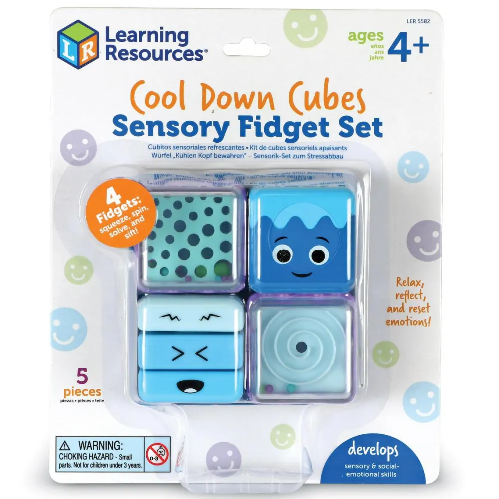 Taktil / Følesans|Fidget Toys<Learning Resources Fidget cubes - Få ro på, 4 stk
