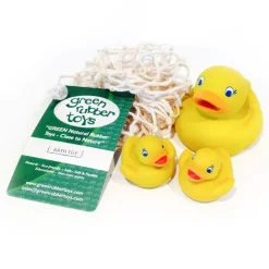 Vis Alle Varer (Særlige Behov)|Dyrefigurer<Green Rubber Toys Figurer i naturgummi - Andemor med ællinger