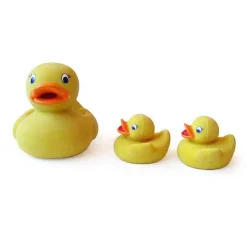 Vis Alle Varer (Særlige Behov)|Dyrefigurer<Green Rubber Toys Figurer i naturgummi - Andemor med ællinger