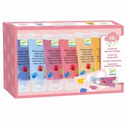 Tumlinge Legetøj|Tegne- & Malegrej<Djeco Fingermaling - Pastel, 6 x 75 ml