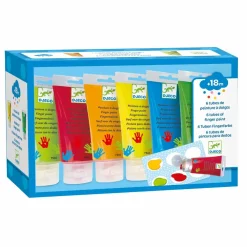 Tumlinge Legetøj|Tegne- & Malegrej<Djeco Fingermaling - 6 x 75 ml
