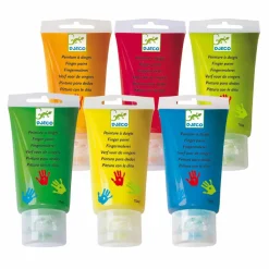 Tumlinge Legetøj|Tegne- & Malegrej<Djeco Fingermaling - 6 x 75 ml