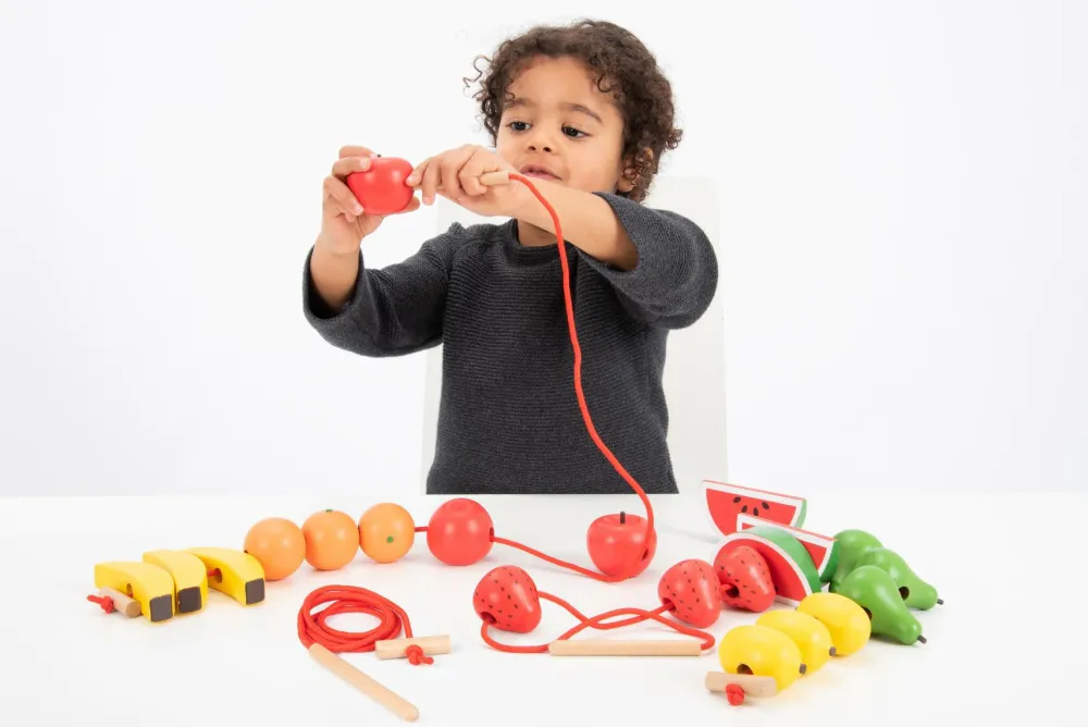 Trælegetøj|Montessori<tickit® Finmotorik & sortering - Frugt