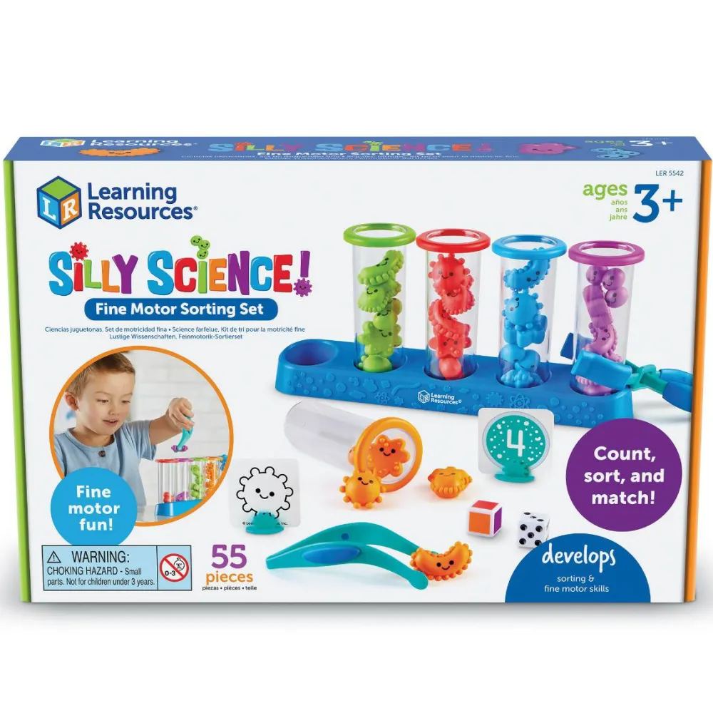 Stem Læringslegetøj|Sorterings- & Stablelegetøj<Learning Resources Finmotorisk aktivitetssæt - Silly Science