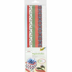 Jul<Creativ Company Flet selv julestjerner - Mix, 168 strimler