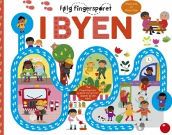 Legetøj Til Ferien|Børnebøger<Forlaget Bolden Følg fingersporet: I byen