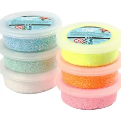 Påske|Kreativ Leg<Creativ Company Foam Clay 6 x 14 gr. - Glitter