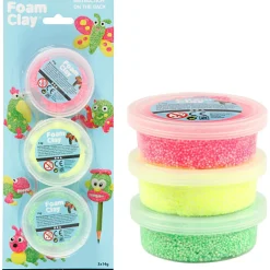 Påske|Kreativ Leg<Creativ Company Foam Clay 3 x 14 gr. - Neon