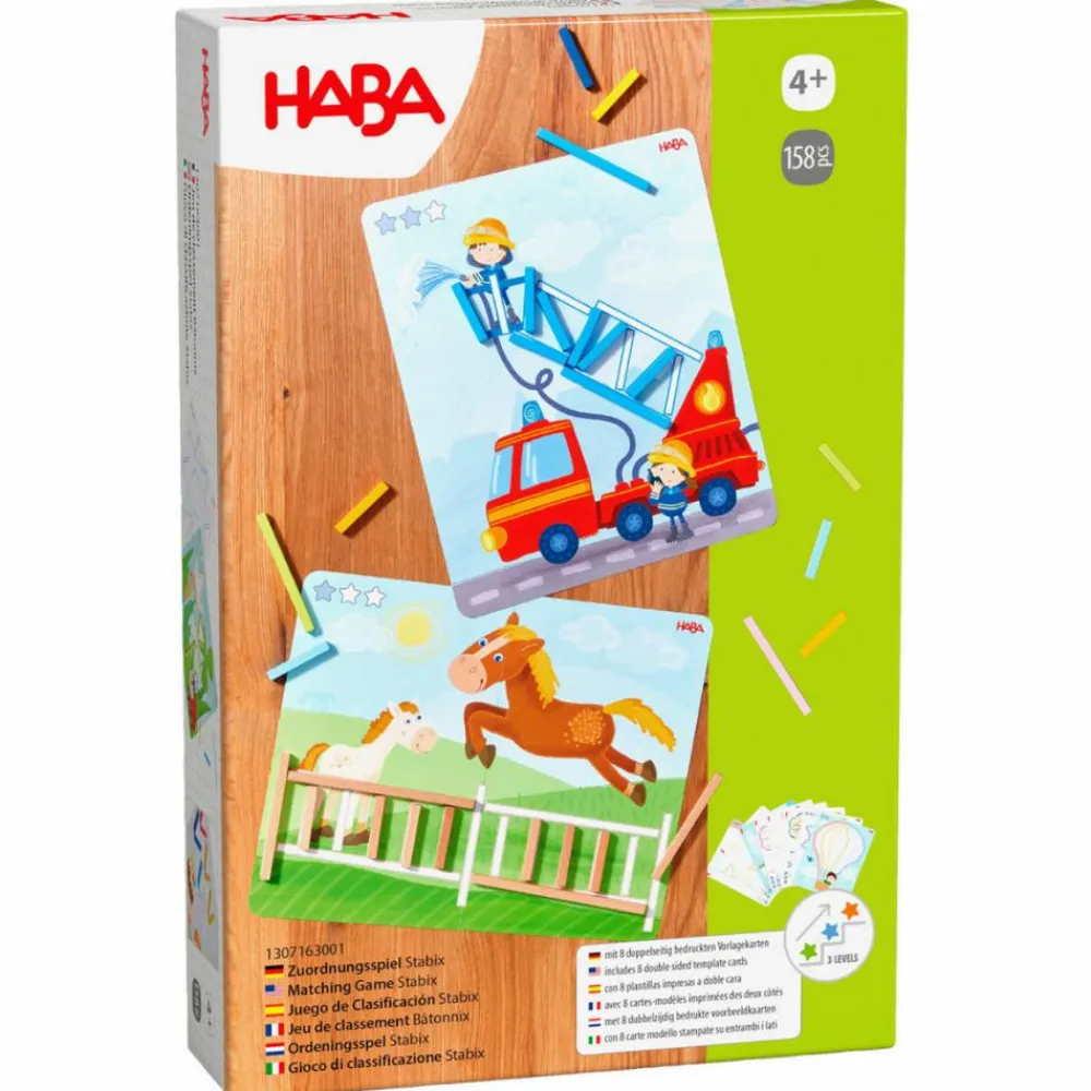 Logik & Talforståelse|Spil<Haba Form- & farvespil - Pindemester