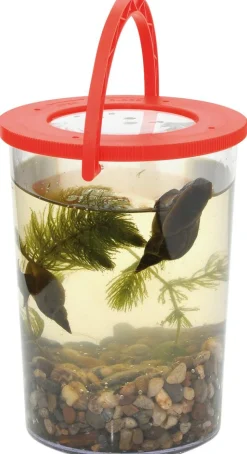 Udeleg|Naturvidenskab< Forstørrelsesglas med håndtag, Ø 9,5 cm.