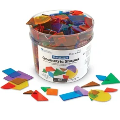 Skolesjov|Matematik & Leg<Learning Resources Geometriske former, transparente - 408 stk.