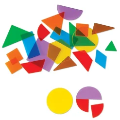 Skolesjov|Matematik & Leg<Learning Resources Geometriske former, transparente - 408 stk.