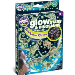 Dinosaur Legetøj|Astronomi<Brainstorm Glow - Dinosaurer + stjerner, 43 dele