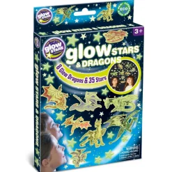 Til Børneværelset|Astronomi<Brainstorm Glow - Drager + stjerner, 43 dele