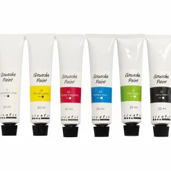Voksenværk|Tegne- & Malegrej<Creativ Company Gouache maling 20 ml. - Basisfarver, 6 stk