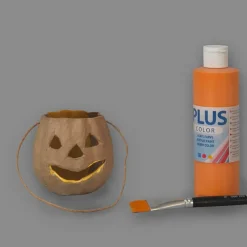 Halloween<Creativ Company Græskarhoved m. ophæng (H: 8,5 cm.)