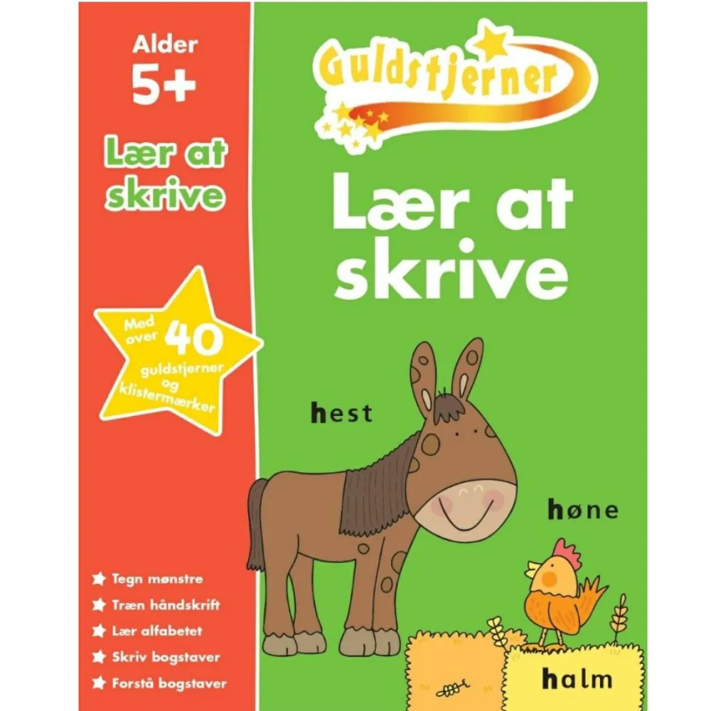 Sprog & Leg|Skolesjov< Guldstjerner - Lær at skrive