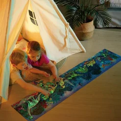 Dinosaur Legetøj|Puslespil<Hape Gulvpuslespil m. 200 brikker - Dinosaurer