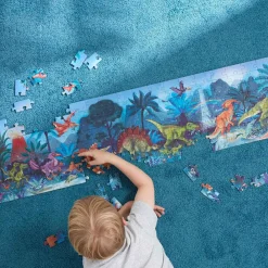 Dinosaur Legetøj|Puslespil<Hape Gulvpuslespil m. 200 brikker - Dinosaurer