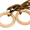 Gynger< Gymnastikringe i træ - Ø15,8 cm.