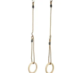 Gynger< Gymnastikringe i træ - Ø15,8 cm.