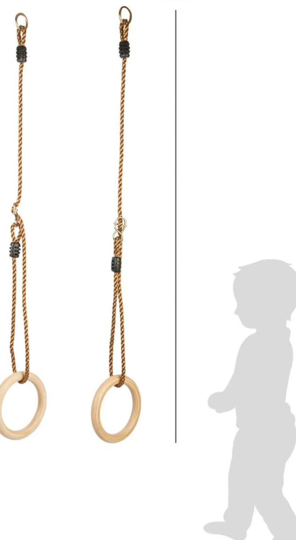 Gynger< Gymnastikringe i træ - Ø 18 cm