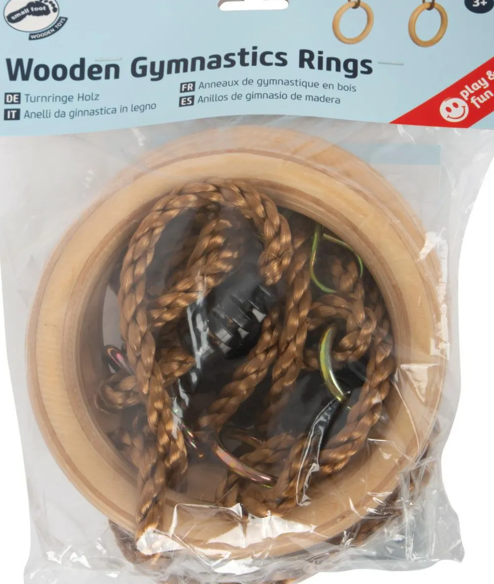Gynger< Gymnastikringe i træ - Ø 18 cm